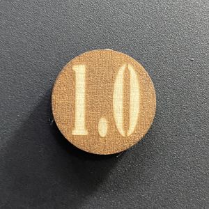 Indicateur aimanté de diamètre de buse (ici 1.0mm)