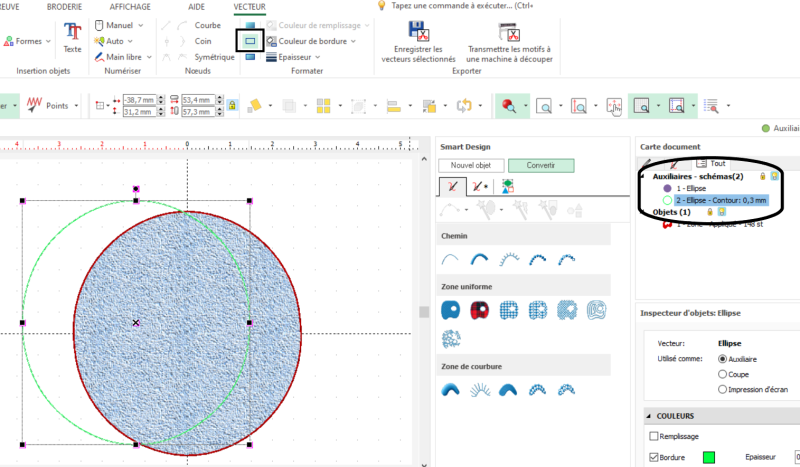 Fichier:Vecteur et ellipse double avec contour.png