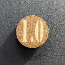 Indicateur aimanté de diamètre de buse (ici 1.0mm)